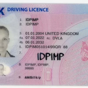 Fake driver license United Kingdom